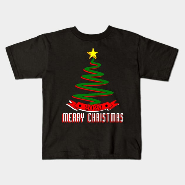 09 - 2020 Merry Christmas Kids T-Shirt by SanTees